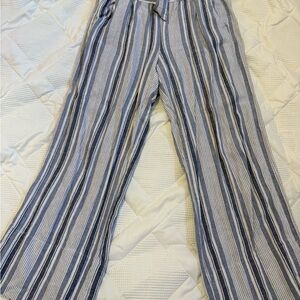Jolt Navy and White Striped Pants